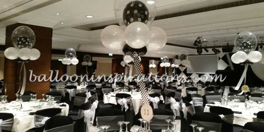 Black And White Themed Balloon Decorations
