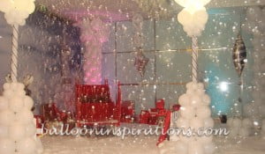 Christmas themes-Santa's sleigh Christmas party themes-Santa's sleigh in Winter wonderland