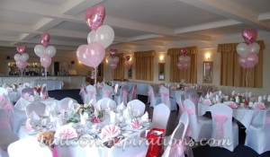 Classic balloon table arrangements