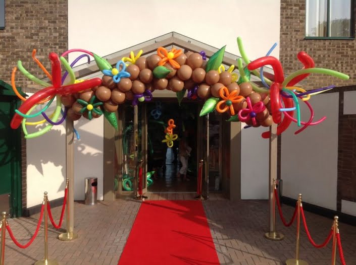 Prom Balloon Decoration - fantasy garden entrance balloon archway