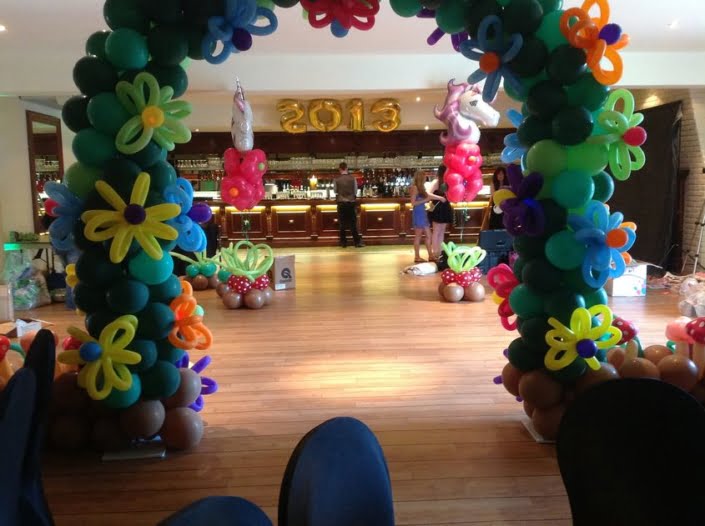 Prom Balloon Decoration - fantasy garden balloon archway