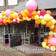 Outdoor entrance Organic balloon arch