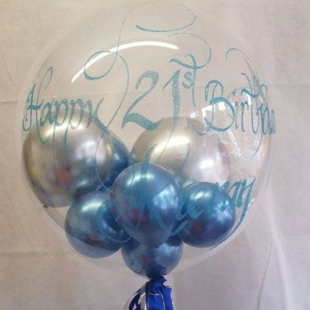 single personaised bubble balloon