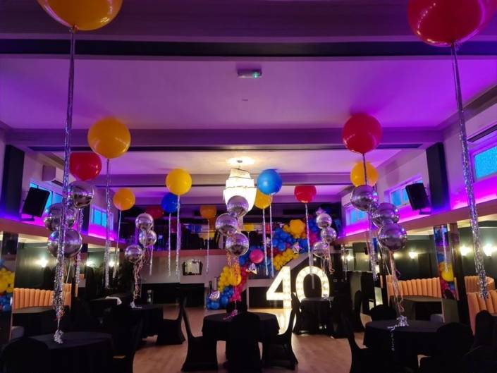 40th Birthday Balloon decorations