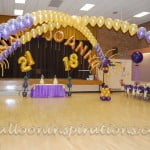 21st and 18th birthday party balloon decorations