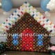 Balloon Ginger bread house - Candy Land themed party decorations