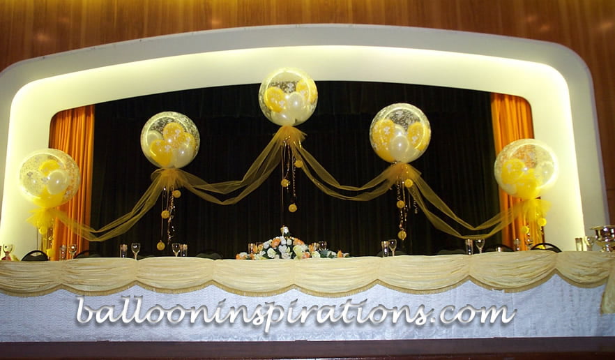 Ethereal wedding balloon decorations