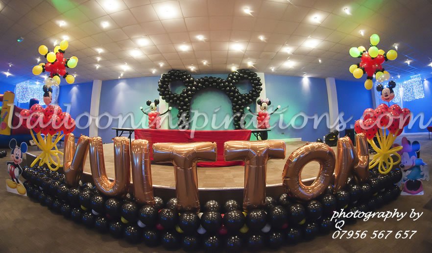 kid's birthday party - Mickey Mouse themed party decoration
