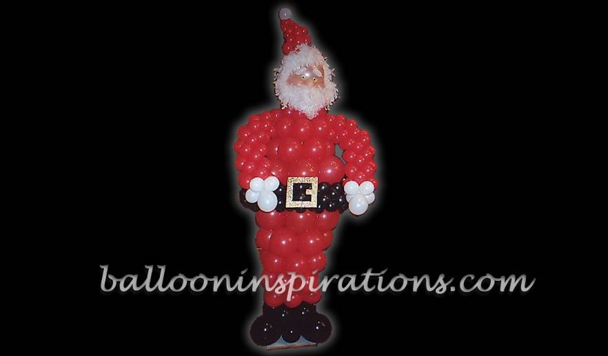 Santa Claus balloon sculpture