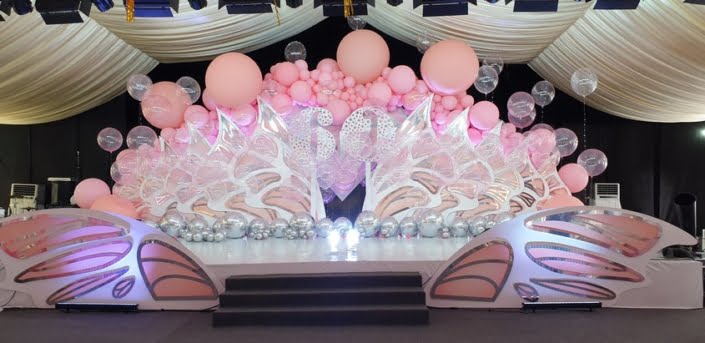 60th Birthday celebrations - spectacular themed backdrop décor