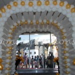 Balloon entrance arch- Venetian themed party