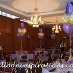 lilac tulip batmitzvah balloon decorations