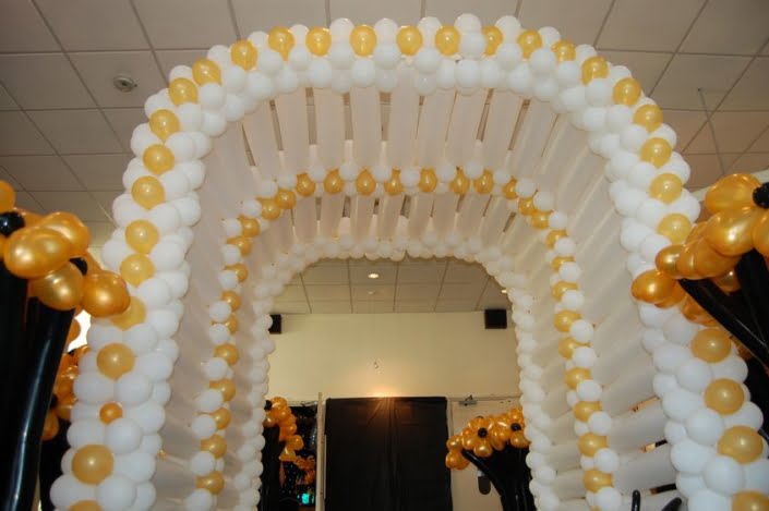 Prom balloon decorations - Entrance arch