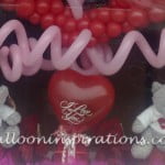 Valentines day balloon display